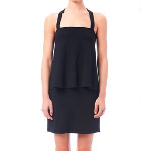 SUSANA MONACO | Red Cross Back Layered Mini Dress